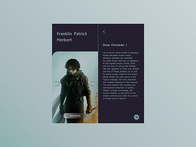 Reading DUNE... design dune mob mobile app ui