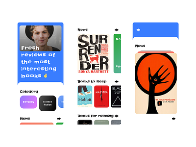 Books reviews by Fresh books branding design ecommerce graphic design mobile app reading typography ui