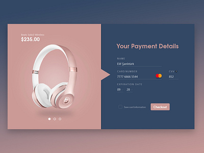 Daily UI #2 Credit Card Checkout Page Design