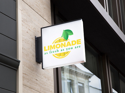 Lemonade Shop Logo brand branding lemonade logo design shop