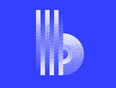 More b's 36daysoftype 36daysoftype07 blue icon identity lettering logo logo design texture typography vector art
