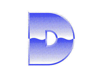 A little 80s vibes for this D 36 days of type 36days adobe 36daysoftype 36daysoftype07 blue custom lettering custom type font design gradient halftone icon icon design lettering logo logo design texture typography vibes