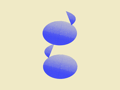Abstract g 36 days of type 36 days of type lettering 36daysoftype 36daysoftype07 blue cream icon icon design lettering logo logo design logo exploration typography