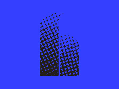 Haus 36 days of type 36 days of type lettering 36daysoftype 36daysoftype07 bauhaus bauhaus100 blue branding branding design font design halftone icon icon design lettering lettering logo logo logo exploration logodesign