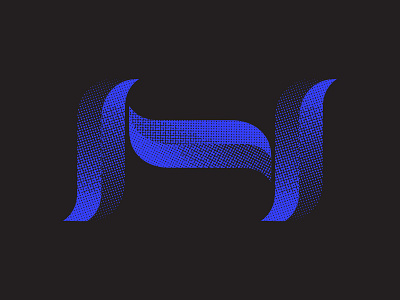 Wide H 36 days of type 36 days of type lettering 36dayoftype 36daysoftype07 blue branding font creation font design halftone icon icon design icons identity lettering logo design logo exploration