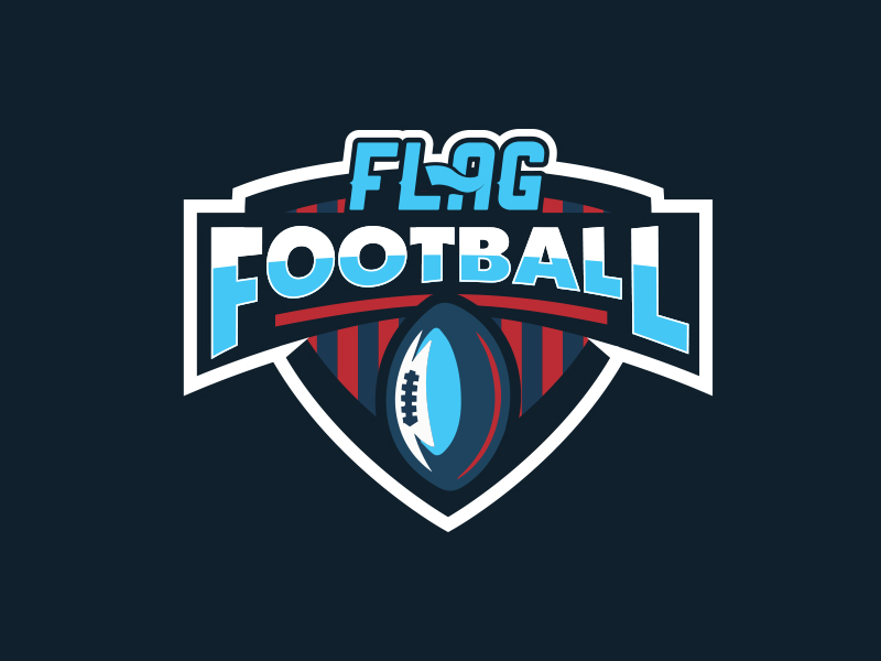 Flag Football Logo by Todd Fooshée on Dribbble