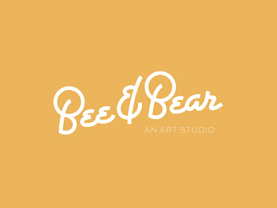 Bee & Bear Lettering Logotype