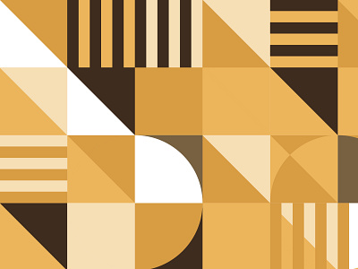 Bee & Battearn bees brand identity branding brown design graphic design identity illustration mid century mid mod orange pattern responsive stripes tan vector yellow