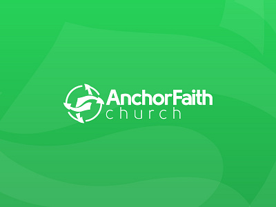 Anchor Faith Church Logo branding graphic design green icon design identity identity design logo logo design logomark pattern typography vector art