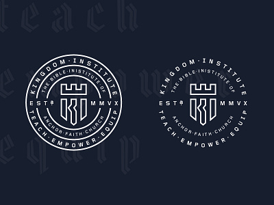 Kingdom Institute Seals branding crown icon icon design identity lettering logo logo design typography