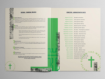 Handbook Spread blackletter blue book booklet branding graphic design green identity print design purple typography