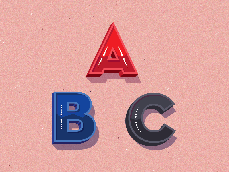 A B C . . . blue childrens illustration drop caps fonts graphic design grey illustration kids illustration lettering letters neutra neutraface red texture typeface typography vector