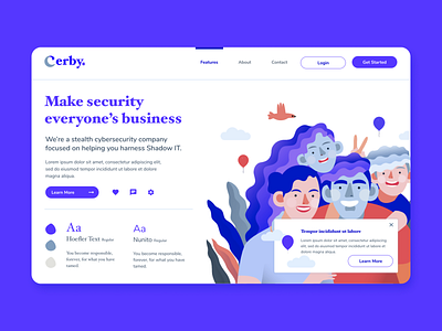 Style tile - Cerby v4 branding design design style tiles styletile ui ui ux ui design uidesign uiuxdesign visual design web design webdesign wizelineux