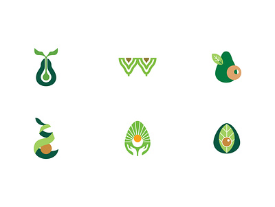Avocado symbol - samples aguacate avocado branding branding design imagotipo imagotype logo logotipo logotype symbol