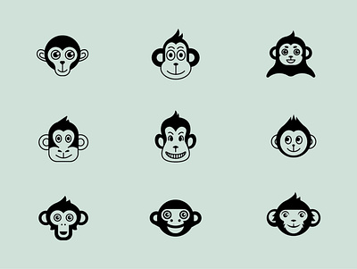 Character samples branding branding design character character design logo logo design monkey symbol