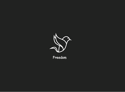 Freedom Logo bird branding freedom freedom logo illustration logo logo design logodesign logos