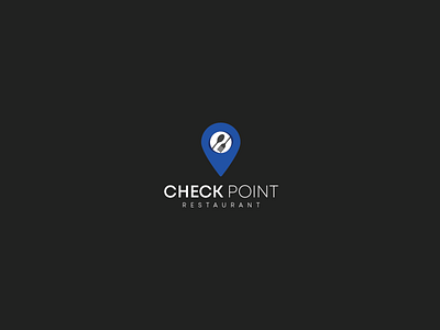 CHECK POINT Restaurant Logo branding check design drink food illustration logo logo design logodesign logos point restaurant vector