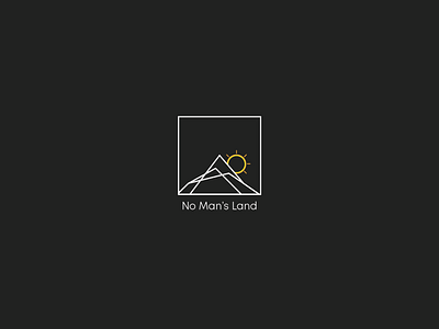 No Man's Land Logo branding design illustration logo logo design logodesign logos mountain sun vector