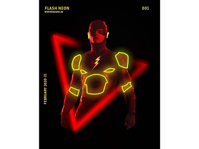 Flash art dc design flash graphic graphicdesign neon neonart photoshop