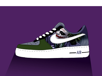 joker shoes vector art