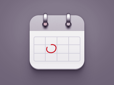 Calendar calendar icon metal