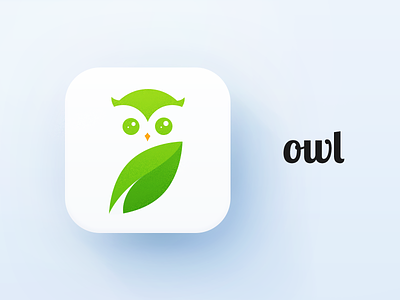 owl animal bird design icon illustration logo mark nature round shape ui vector
