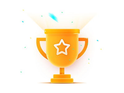 Trophy award color cup design gold icon iconography illustration line prize trophy