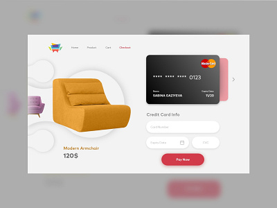 Credit Card Checkout checkout page dailyui 002 xd