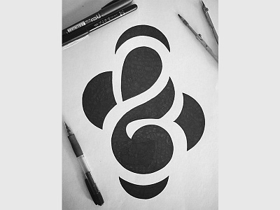Minimalistic Ampersand ampersand contemporary handlettering handtype lettering minimal minimalistic modern script type typographie typography