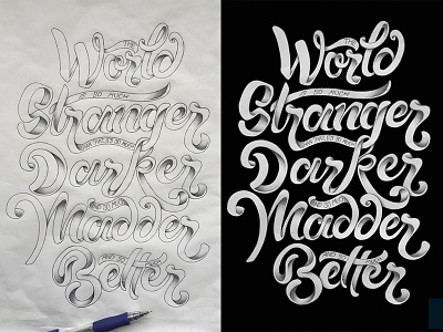 Doctor Who better doctor who elton pope hand drawn hand lettering lettering madder shading type typography world
