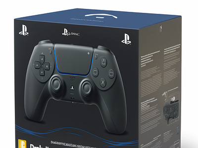 Box Design for PlayStation DualSense Wireless Controller branding design graphic design illustration vector