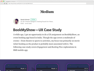 BookMyShow - UX Case Study app booking bookmyshow case study e commerce experience interface mobile movie product ui ux