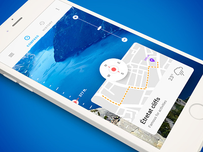 Compass App android card compass ios map mobile navigate navigation ui ux web widget