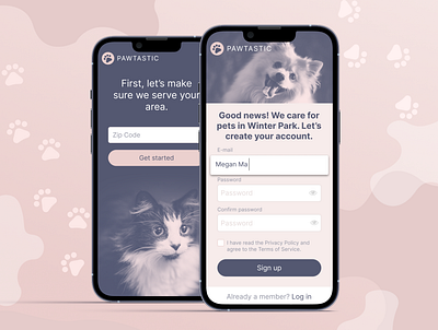 Daily UI #001 - Sign up page challenge dailyui design pets ui ux web