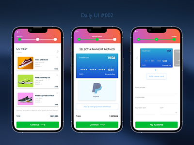 Daily UI #002 - Credit Card Checkout challenge dailyui design graphic design ui ux web