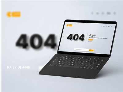 Daily UI #008 - 404 branding challenge creative dailyui design graphic design illustration logo page ui ux web