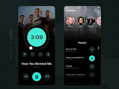 Daily UI #009 - Music Player