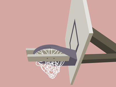 Closed basketball closed court hoop rim