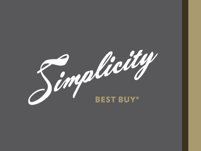 Simplicity best buy grey script type
