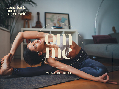 Omme Yoga Retreat branding design graphic design illustration logo typography