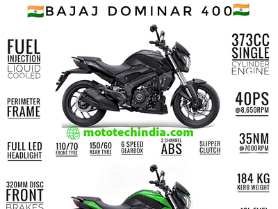2020 bajaj dominar 400 infographic automobiles automotive bikes cars digital art infographics logo typogaphy vector vector art vector illustration