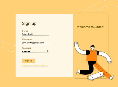 Sign up form dailyui design sign up ui uidaily web