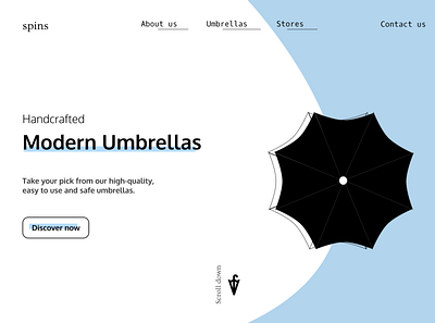 Landing Page dailyui design home homepage illustration landing page ui uidaily umbrella