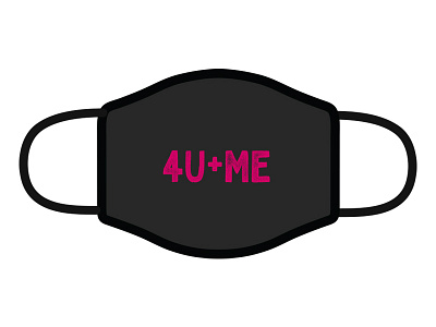 4U+ME covid19 design mask masks safety statement typographic typography