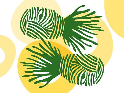 Pineapple Spies abstract art character character design connections design fruit gold green illustration organic pineapples spy vector yellow