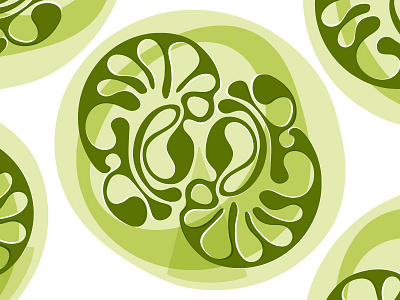 Lilypads abstract abstract art design frog geometry green illustration interior design lilypad lotus meditation pattern surface design vector zen