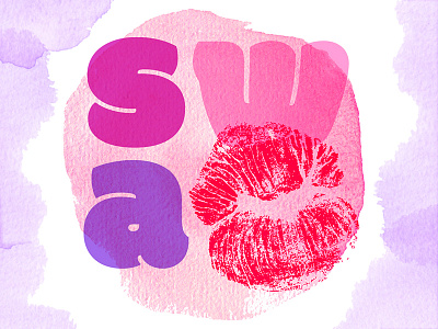 800x600SWAKdribble bubble letters design graphic design illustration kiss love loveislove nostalgic pink retro surface design texture typography valentines day vector