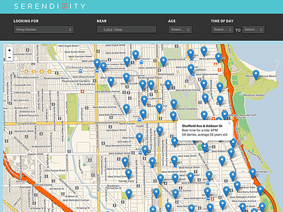 Serendivvity app bikes divvy data challenge front end dev serendivvity web web app web design