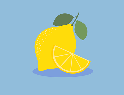 Lemon. design flat illustration illustration design illustrations illustrator lemon vector vector art