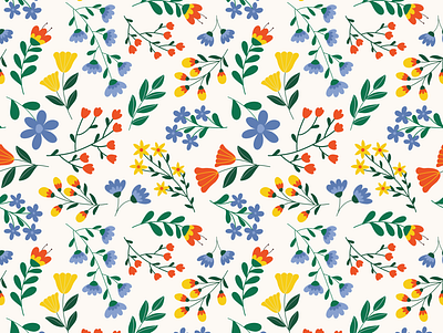 Flower Pattern design flower illustration pattern procreate